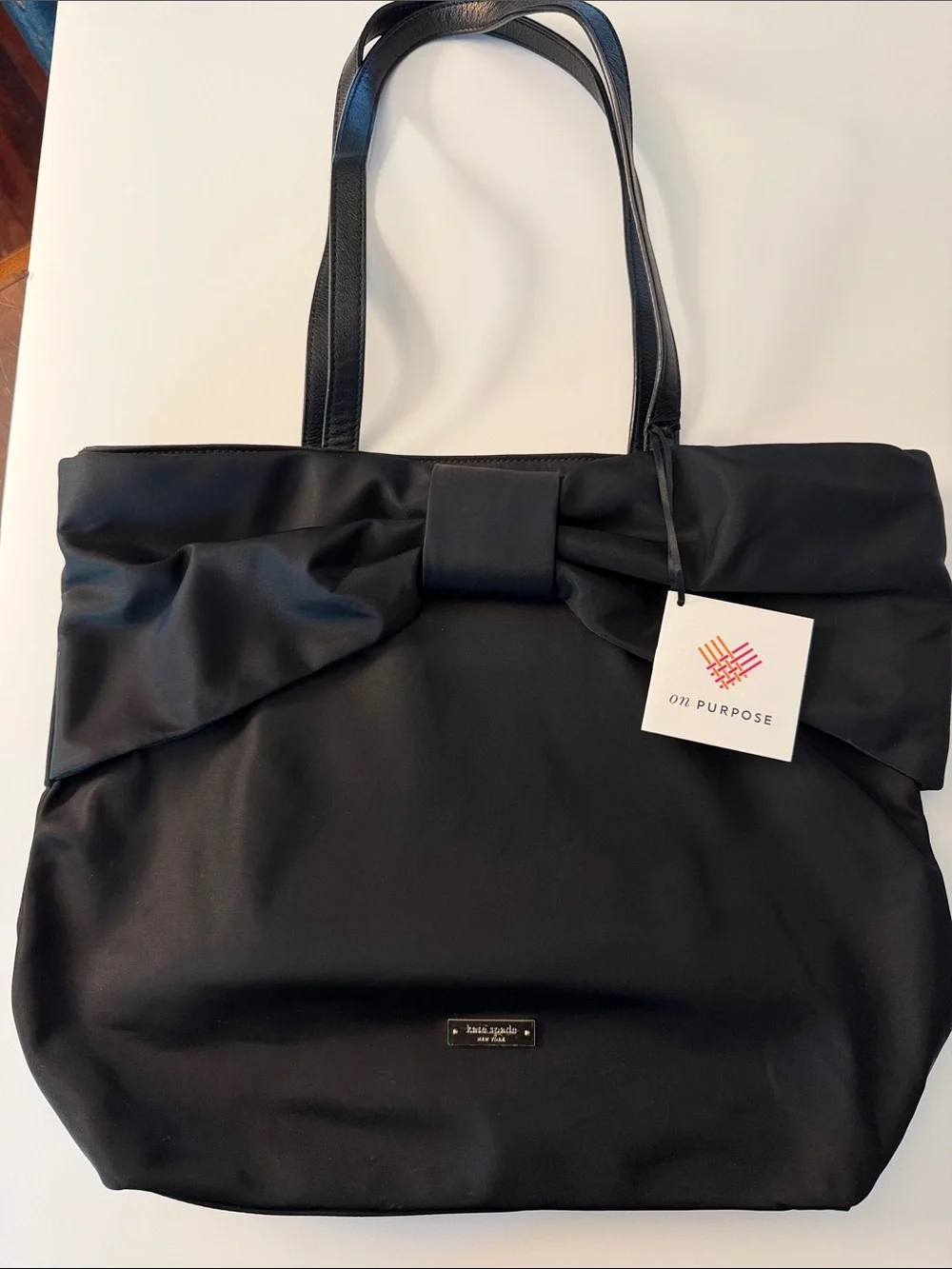 kate spade On Purpose nylon bow tote